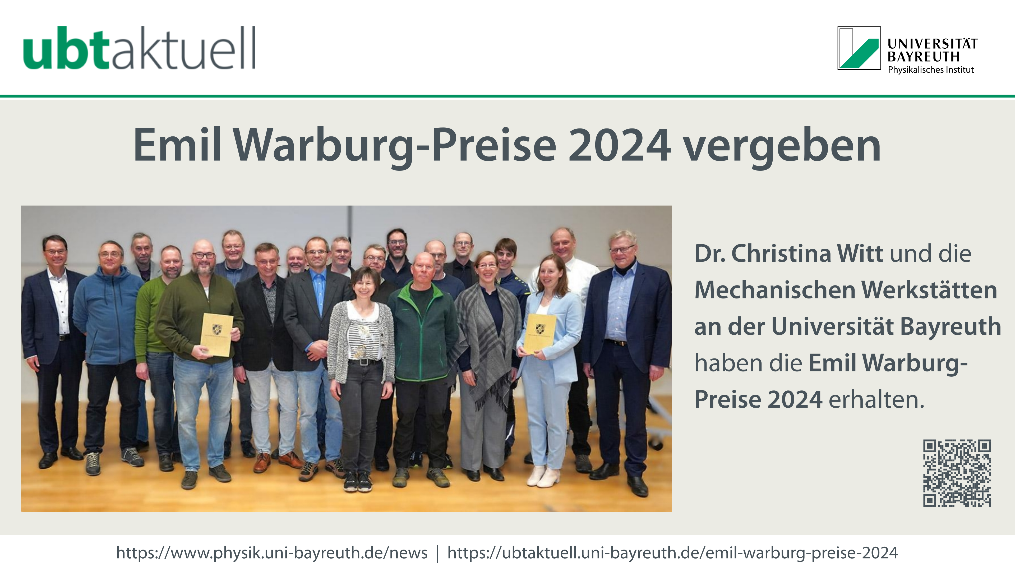 Emil Warburg-Preise 2024 vergeben