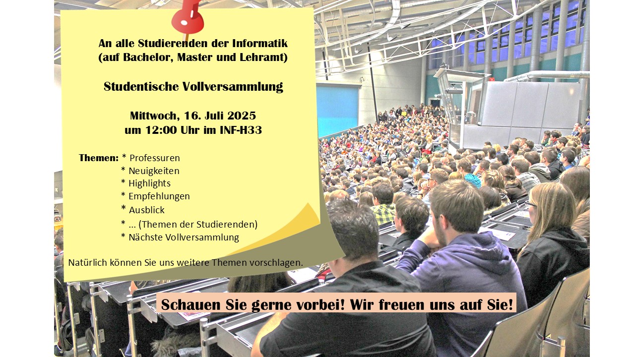 Vollversammlung Informatik SS25