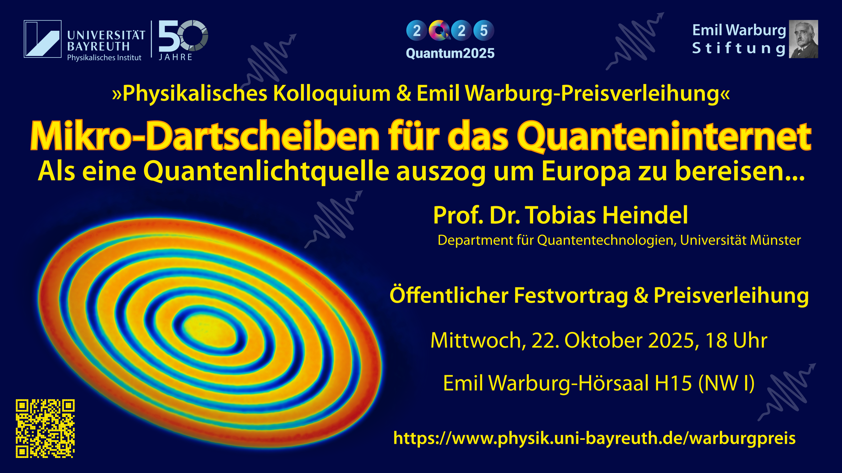 Emil Warburg-Preisverleihung am 22. Oktober 2025